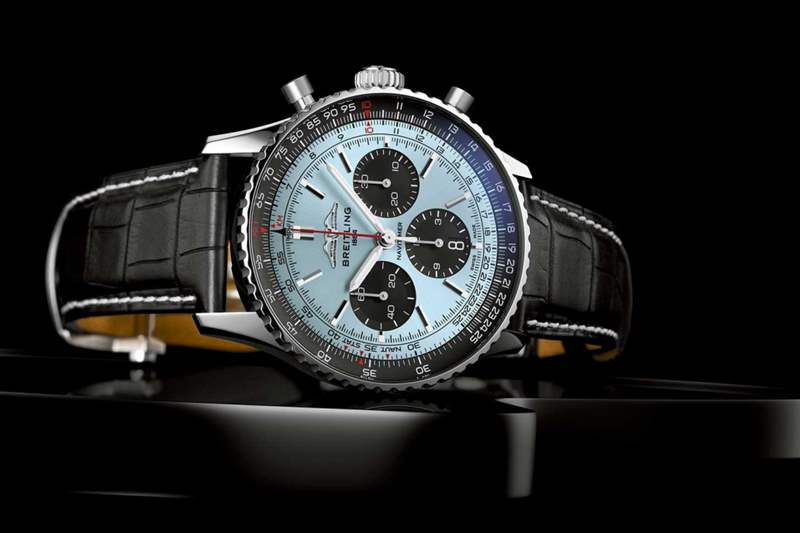 百年靈NAVITIMER B01 CHRONOGRAPH 43新鮮色系搶眼登場-復刻表