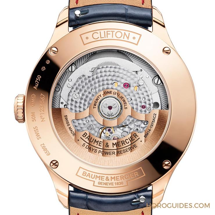 Baume & Mercier - 自有機芯性能再精進｜Baume & Mercier克里頓Baumatic星期日期及月相