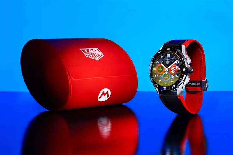 泰格豪雅TAG Heuer聯(lián)乘《Super Mario》 Mario穿梭于Connected智能腕表之中-復(fù)刻表