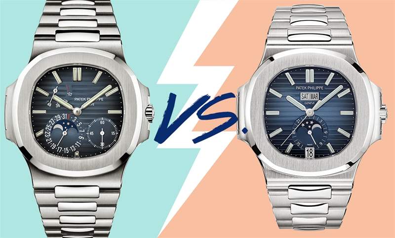百達翡麗Nautilus二選一:5712 動儲月相vs 5726年歷-復刻表