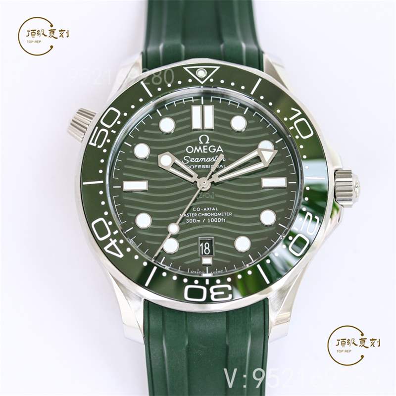 OR廠爆款綠盤海馬300上市,OR廠歐米茄海馬300綠盤做工如何-復(fù)刻表