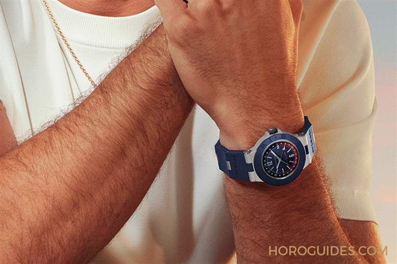 藍紅配色!自由穿梭24時區的帥氣|BVLGARI Aluminium GMT腕表-復刻表