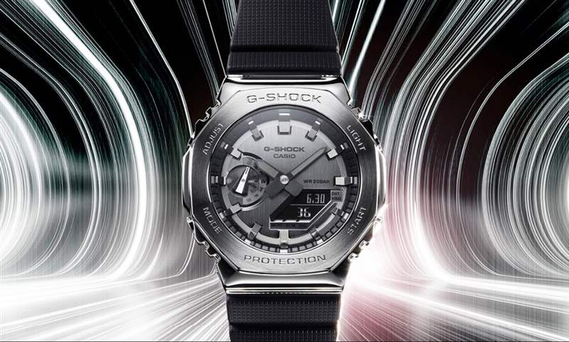 金屬版農(nóng)家橡樹來(lái)了!Casio G-Shock GM-2100腕表-復(fù)刻表