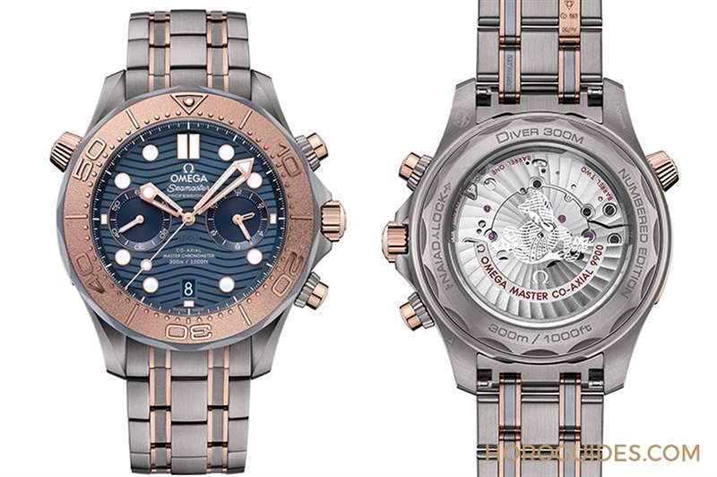 三種材質精湛融合!歐米茄大師天文臺海馬潛水300米計時碼表-復刻表