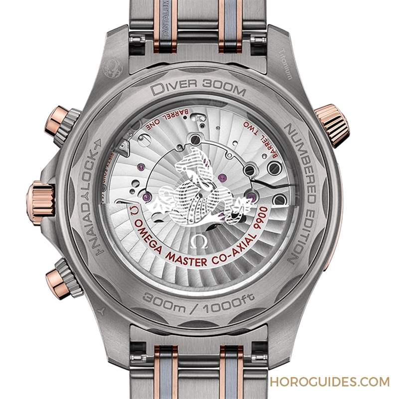 三種材質精湛融合!歐米茄大師天文臺海馬潛水300米計時碼表-復刻表