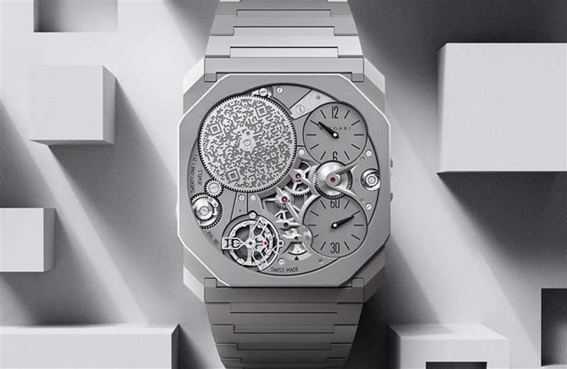 寶格麗Octo Finissimo Ultra 9年內第8度寫下超薄手表紀錄，這次品牌成功締造最薄機械表境界。 （BVLGARI官網）