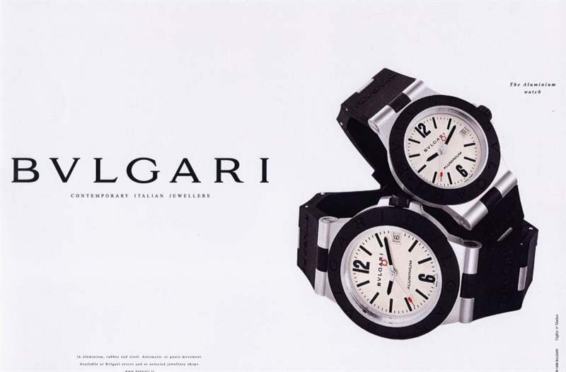 我沒有「天能」，但都將時間撥回到1998年，22年前，BVLGARI Aluminium推出，結(jié)合鋁和橡膠的黑