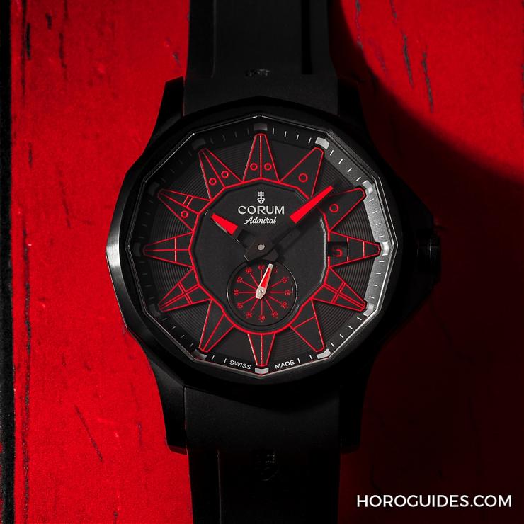CORUM - 黑潮涌現，五色齊發(fā)｜Corum Admiral 42 Automatic Full Black