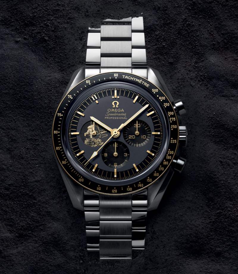 OMEGA歐米茄超霸系列 :Speedmaster Apollo 11 50th Anniversary Limited Edition(OMEGA官網) OMEGA|阿波羅登月50周年限量手表行情上漲設計特別收藏價值高-復刻表