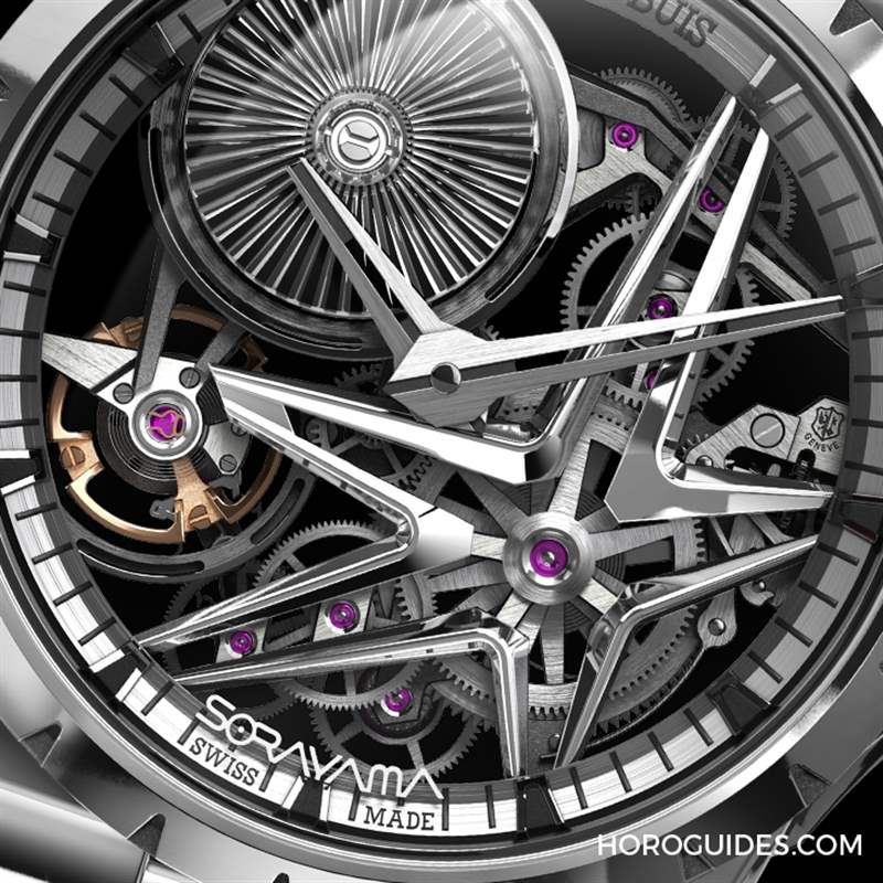 ROGER DUBUIS - 這款自動盤轉起來很迷幻！ Roger Dubuis攜手空山基推出Excalibur Sorayama Monobalancier腕表