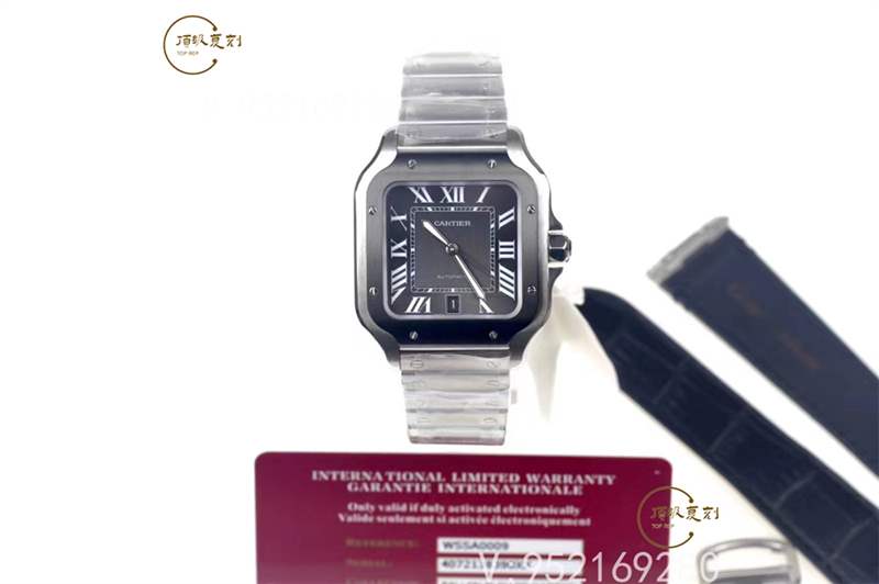 V6廠卡地亞大號(hào)山度士桑托斯復(fù)刻表新款碳鍍層做工怎么樣-復(fù)刻表