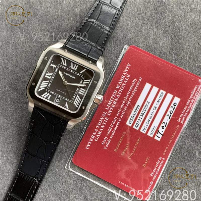 V6廠卡地亞大號(hào)山度士桑托斯復(fù)刻表新款碳鍍層做工怎么樣-復(fù)刻表