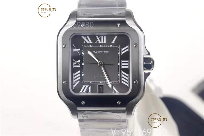 V6廠卡地亞大號(hào)山度士桑托斯復(fù)刻表新款碳鍍層做工怎么樣-復(fù)刻表