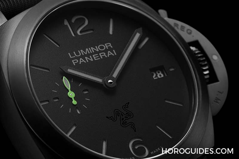 OFFICINE PANERAI - 電競美學加身，雷蛇螢光綠在發(fā)光｜Panerai Luminor Quaranta Razer特別版