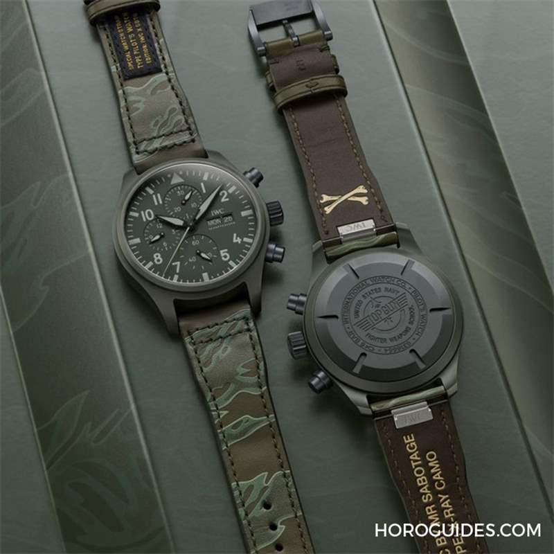 IWC - 迷彩、刺繡布貼，SBTG街頭潮味上手｜IWC x SBTG特別版表帶套裝