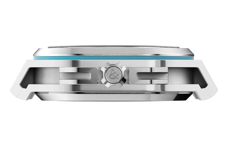 皇冠冰藍(lán)色 BR X5 上的 & 符號(hào)細(xì)節(jié)視圖