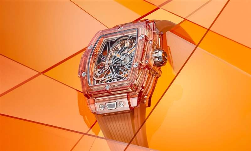高透光冰橙色！ Hublot Spirit of Big Bang冰橙藍寶石陀飛輪五日鏈腕表