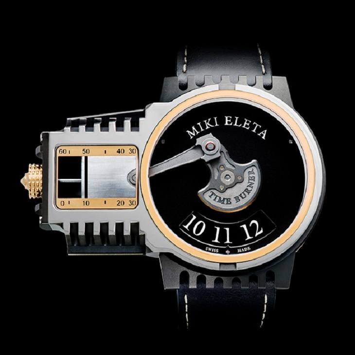靈感源自摩托車引擎的Miki Eleta Timeburner手表-復(fù)刻表
