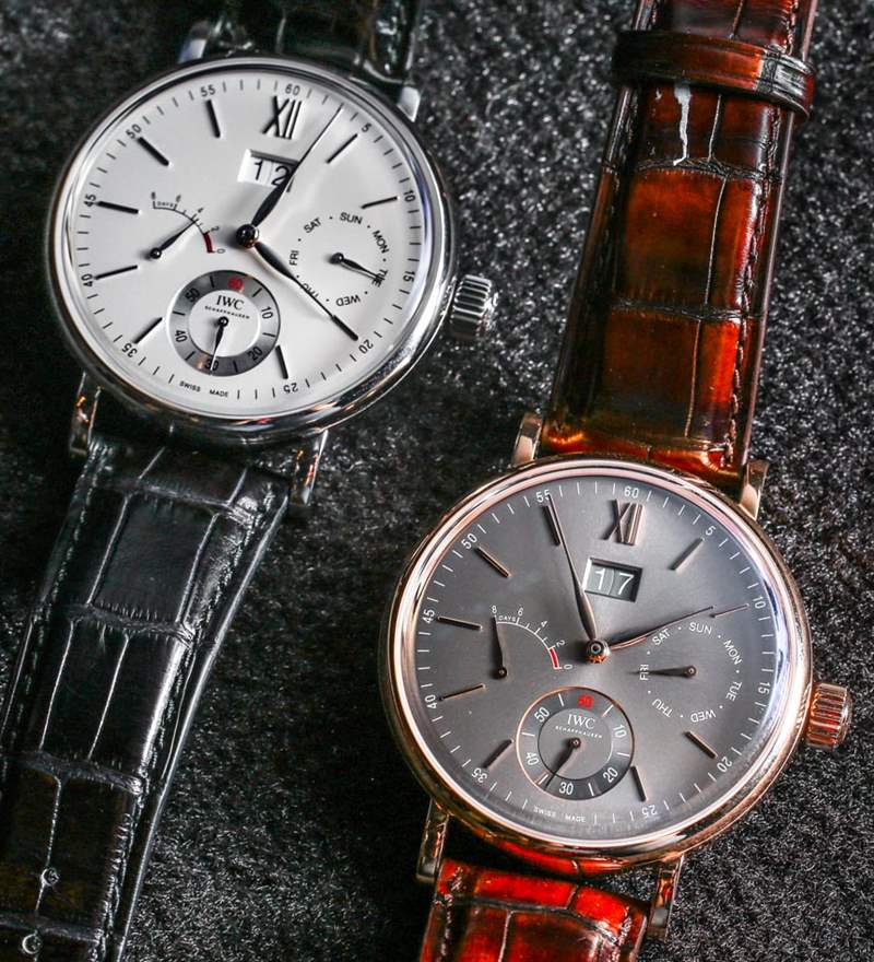 IWC柏濤菲諾手動上鏈星期和日期手表動手-復刻表