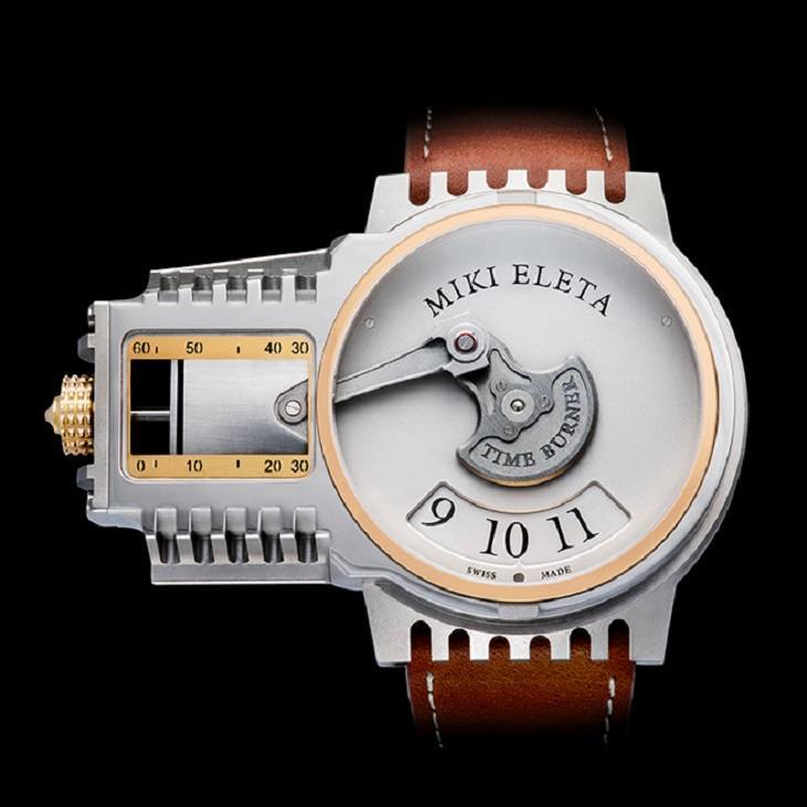 靈感源自摩托車引擎的Miki Eleta Timeburner手表-復(fù)刻表