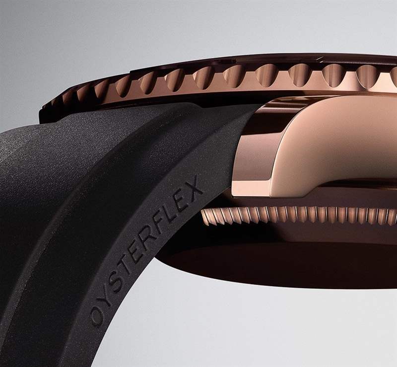 勞力士Yacht-Master 116655永恒玫瑰金手表2015年黑色陶瓷表圈-復刻表