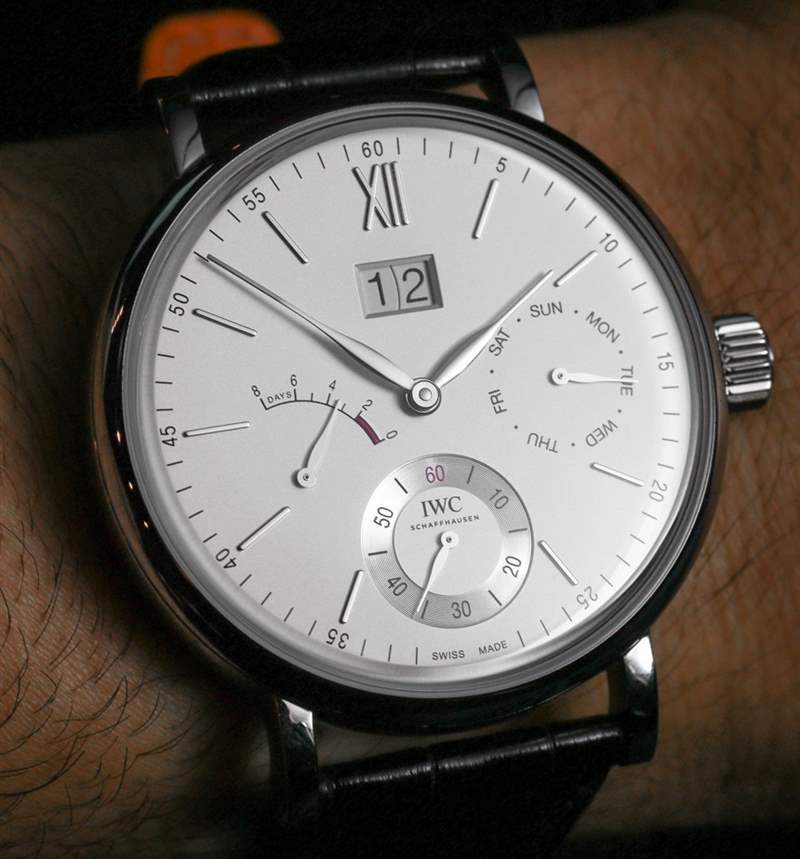 IWC柏濤菲諾手動上鏈星期和日期手表動手-復刻表