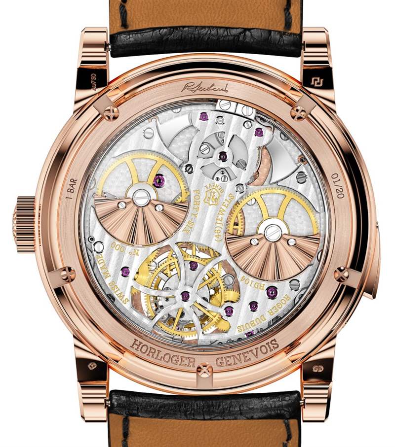 羅杰杜彼Hommage三問陀飛輪自動腕表-復刻表
