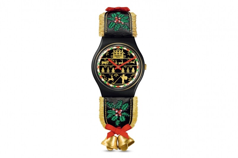 最有圣誕氣氛的腕表：Swatch Golden Merry