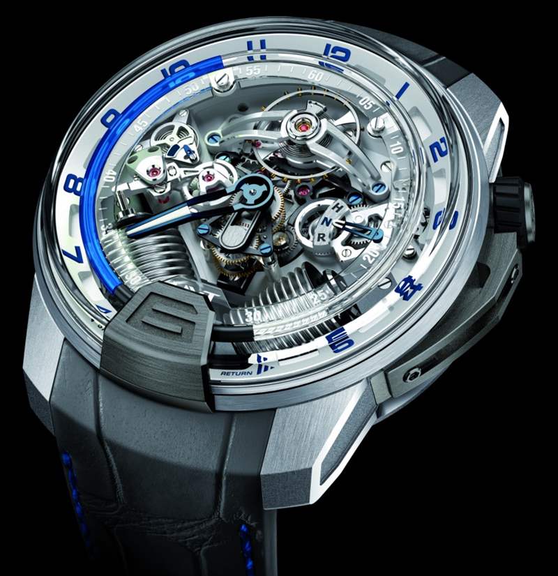 HYT H2白金藍(lán)色和鉑金紅色手表-復(fù)刻表