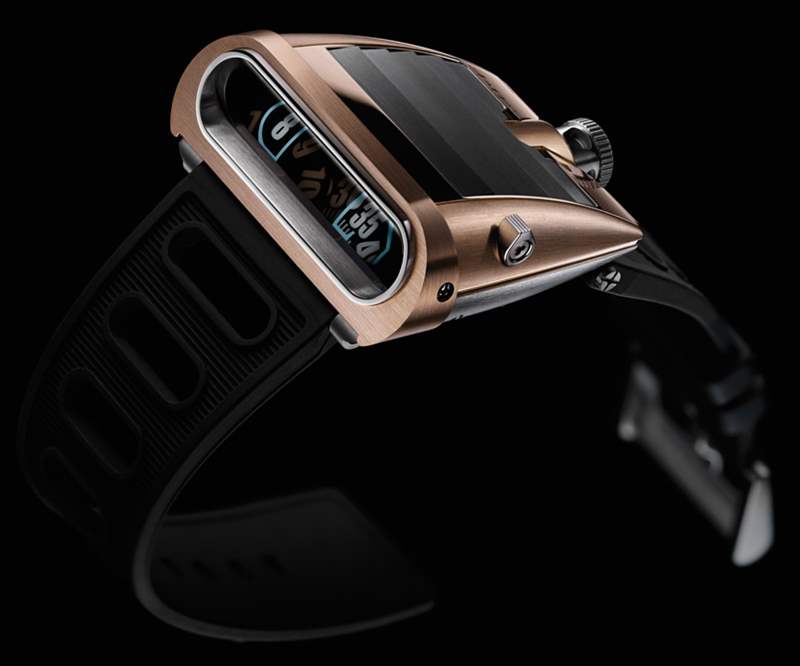 MB&F HM5 RT腕表是金色的鐘表駕駛機(jī)器-復(fù)刻表