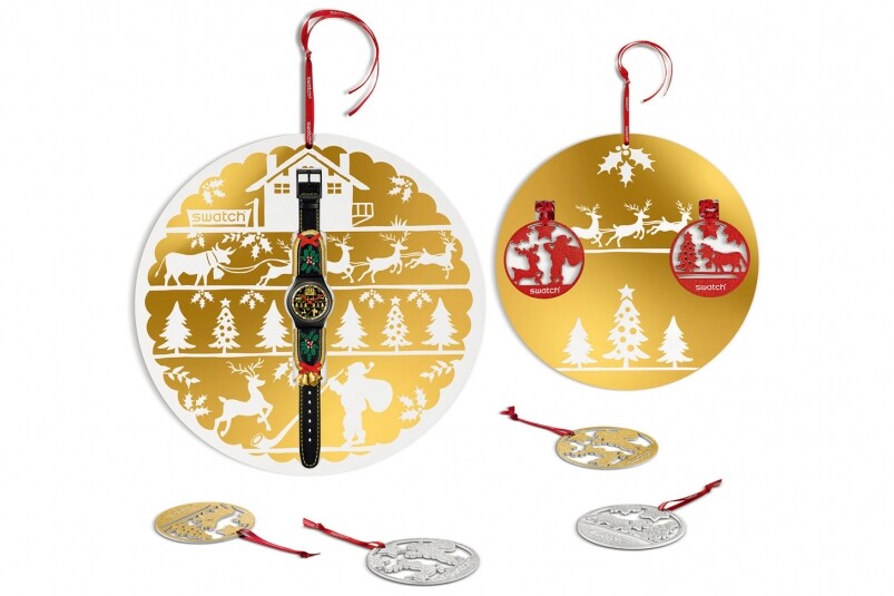 最有圣誕氣氛的腕表：Swatch Golden Merry