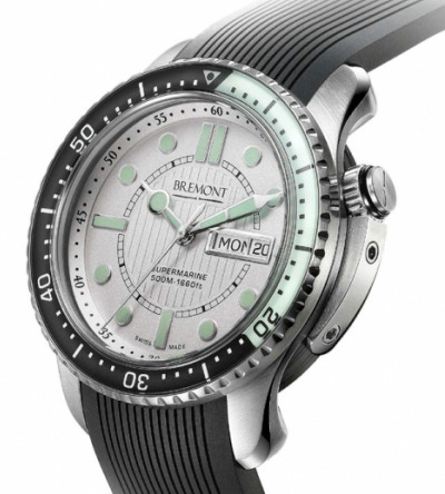 布里蒙特-超級(jí)馬林-手表-白色