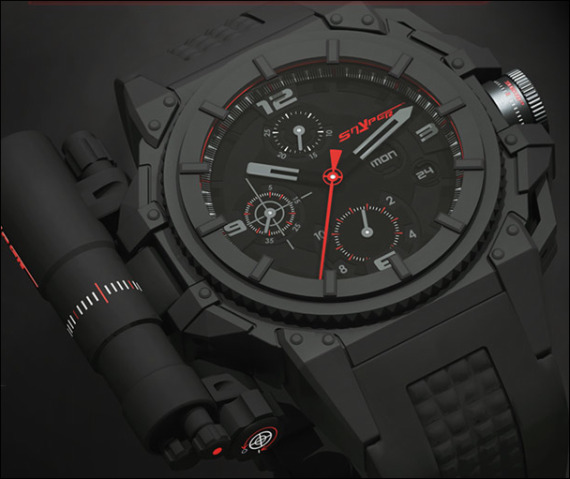 snyper watch with laser attachment 斯奈珀Snyper One一號(hào)手表-復(fù)刻表