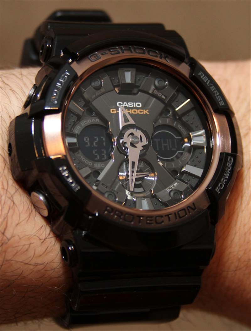 卡西歐 G-Shock GA200RG watch-2 卡西歐G-Shock GA200RG手表評測-復刻表