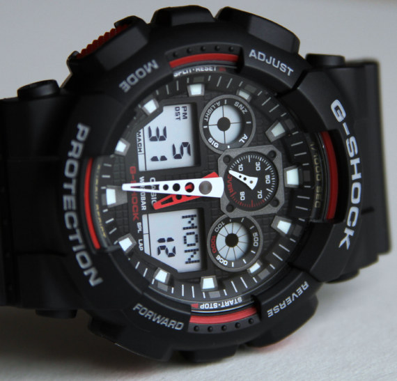 Casio G-Shock GA100 4 卡西歐G沖擊X大組合GA100手表-復刻表