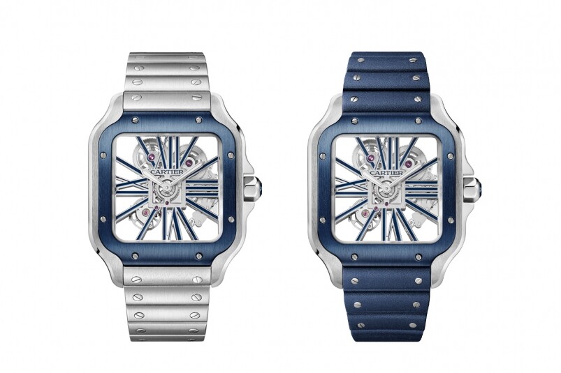 Santos de Cartier Skeleton Watch 卡地亞6款Santos手表推介|卡地亞的紳士優雅-復刻表