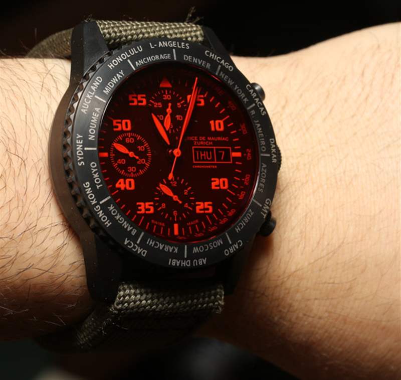 Maurice de Mauriac計(jì)時(shí)碼表現(xiàn)代旅行計(jì)時(shí)器腕表評(píng)論-復(fù)刻表