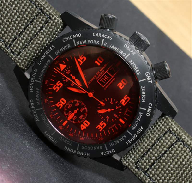 Maurice de Mauriac計(jì)時(shí)碼表現(xiàn)代旅行計(jì)時(shí)器腕表評(píng)論-復(fù)刻表