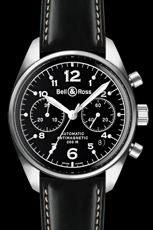 bell ross vintage 126 柏萊士Vintage BR 123 & 126精鋼表殼圓形腕表-復(fù)刻表