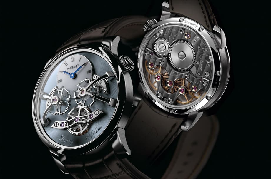 MB&F LM2雙擺輪手表改用鈀金表殼搭海藍色面盤限量再出擊-復刻表