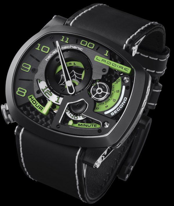 Ladoire_BlackWidow_MrGreen_Dial_ 拉多爾黑寡婦“格林先生”限量版手表-復(fù)刻表