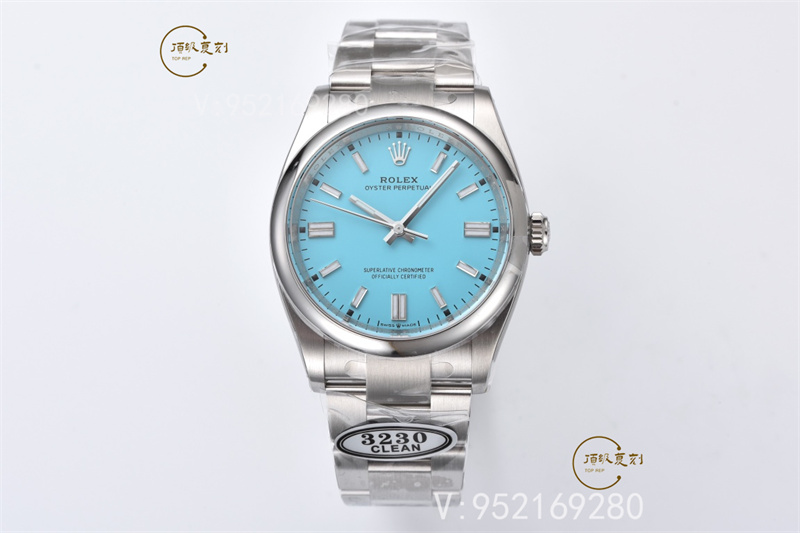 Clean廠C廠勞力士蒂芙尼藍盤恒動手表做工怎么樣,上海3230一檔機芯-復刻表