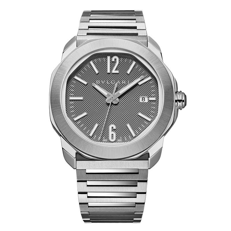 寶格麗推出全新Octo Roma系列腕表:巴黎釘紋表盤、中央飛行陀飛輪、虎眼石鑲嵌機芯-復刻表