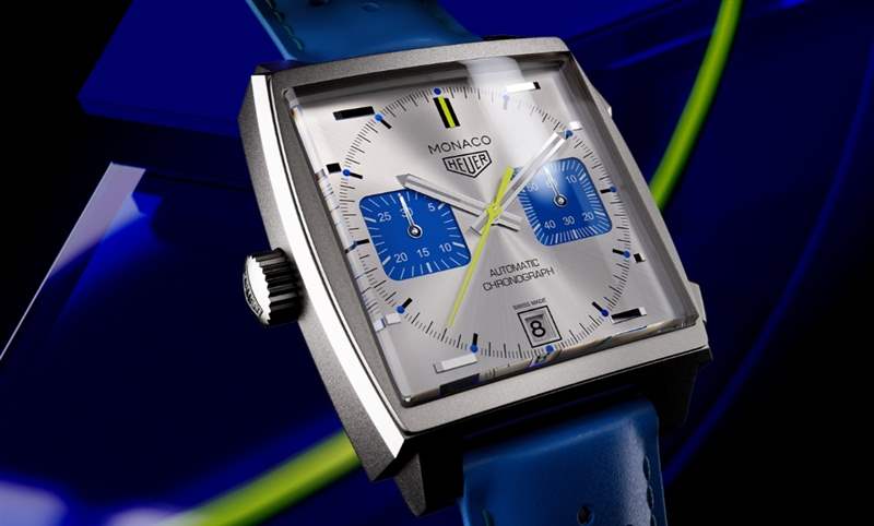 法國賽車藍(lán)來了,TAG Heuer Monaco計(jì)時(shí)碼表限量新色亮相-復(fù)刻表