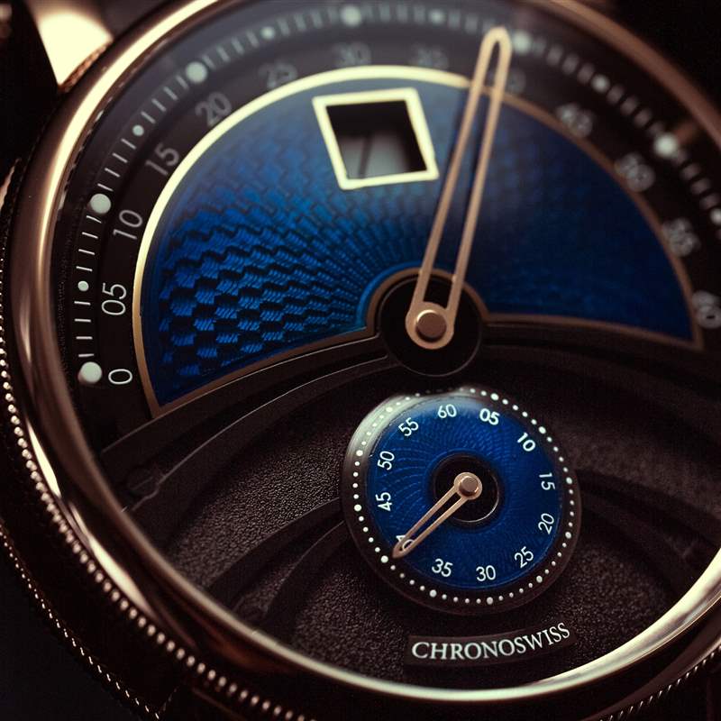 Chronoswiss推出Delphis Oracle數(shù)字跳時(shí)腕表:藍(lán)色琺瑯與璣鏤工藝-復(fù)刻表