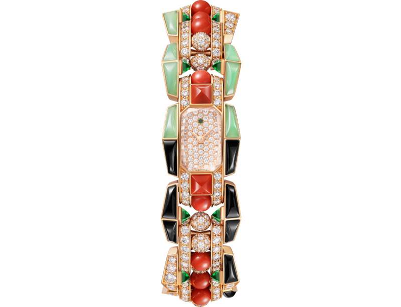 Cartier推出5枚Mécabille高級珠寶腕表:寶石滾珠與方釘元素-復刻表