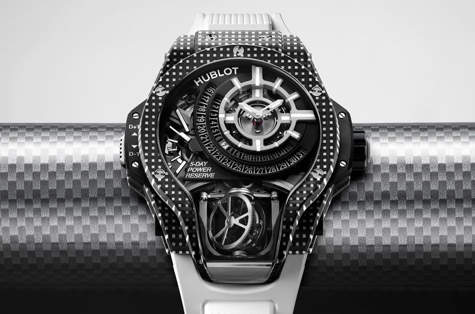 宇舶MP-09雙軸陀飛輪再次結合3D碳纖維材質這次改為耐看好搭的白色-復刻表