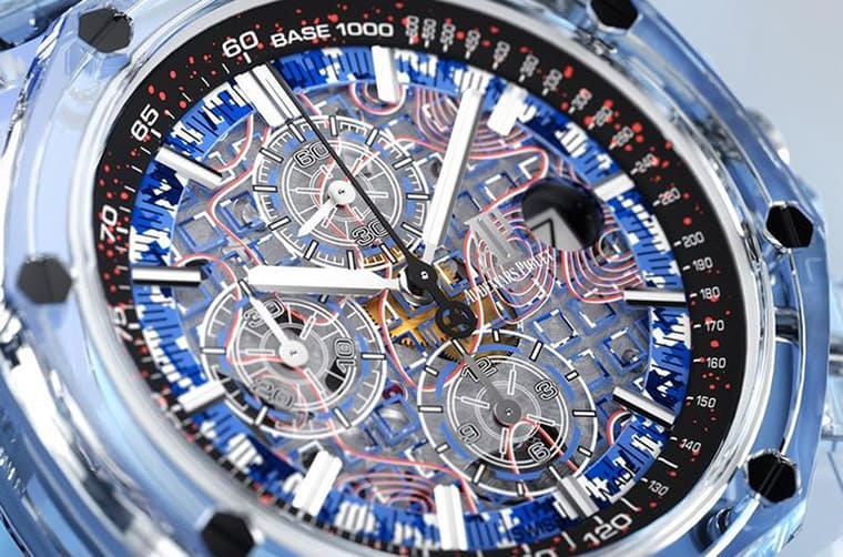 超吸睛！主打迷彩軍事風(fēng)的透明皇家橡樹離岸型計時碼表-復(fù)刻表