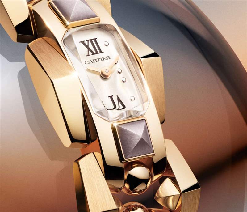 Cartier推出5枚Mécabille高級珠寶腕表:寶石滾珠與方釘元素-復刻表