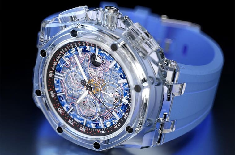 超吸睛！主打迷彩軍事風(fēng)的透明皇家橡樹離岸型計時碼表-復(fù)刻表